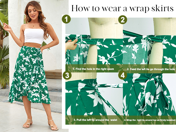 ＜quitan＞Wrap Skirt Kira Wrap Skirt in Red Stretch Cotolino | Shop Ann Mashburn