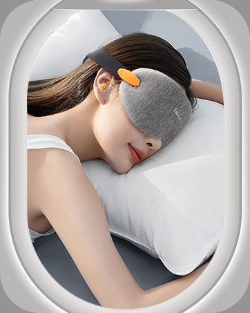 3D Contoured Cup Sleep Eye Mask with Ear Plugs,Noise Canceling Sleeping Masks for Men Women