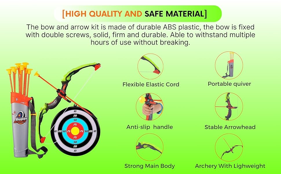 bow and arrow for kids fun set