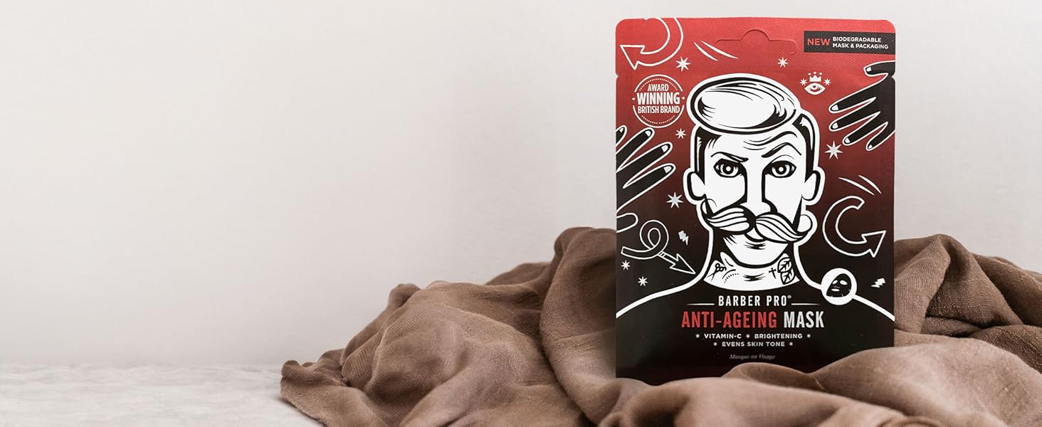 BARBER PRO Anti-Ageing Sheet Mask Header
