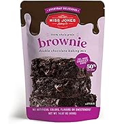 Miss Jones Baking Brownie Mix - Whole Grains, More Chocolate Chips, Guilt Free Brownie Mix, Natur...