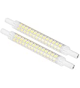 2Pcs R7S LED Bulb, Double Ended 118mm Dimmable Flood Light Source Accessory Warm White for Floor ...