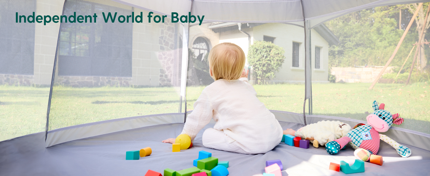 Intdoor baby playpen Independent world for baby corral de juegos para bebe