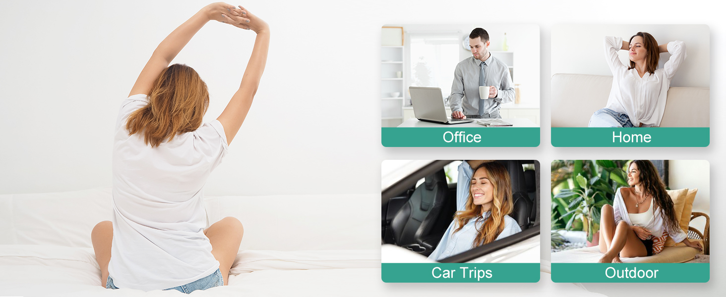 Neck and Shoulder Massager with Heat, Electric Shiatsu Back Massage Device, Portable Deep Tissue 3D Kneading Pillow for Muscle Pain Relief at Home, Of 12 7