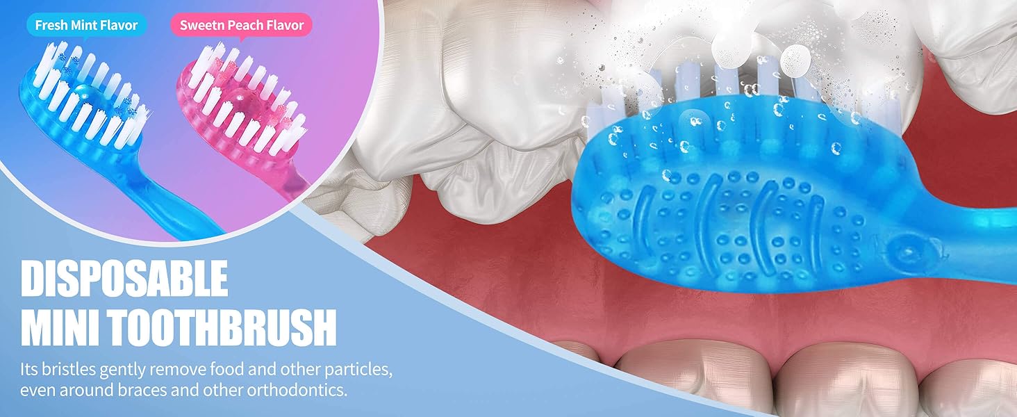 Aussumy 36 Pack Disposable Toothbrushes