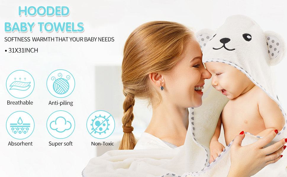 hooded baby towels