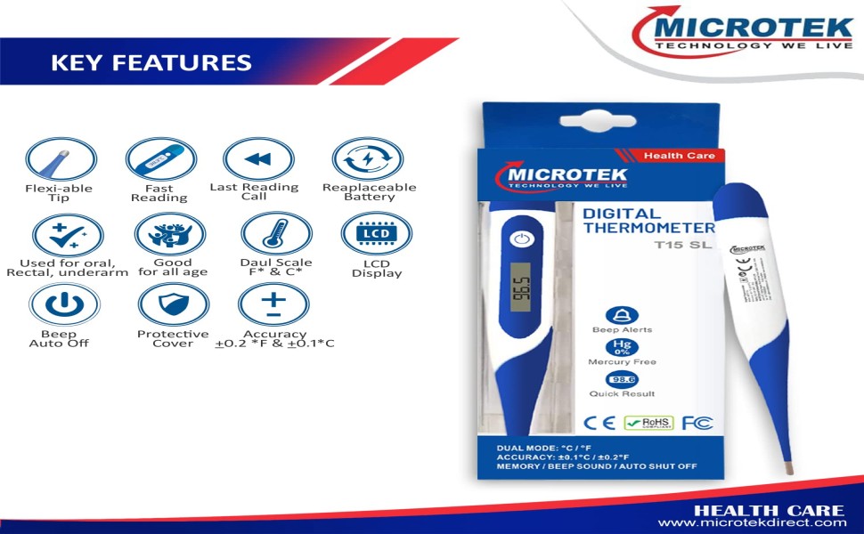 digital thermometer for baby ,flexible thermometer , microtek digital thermometer