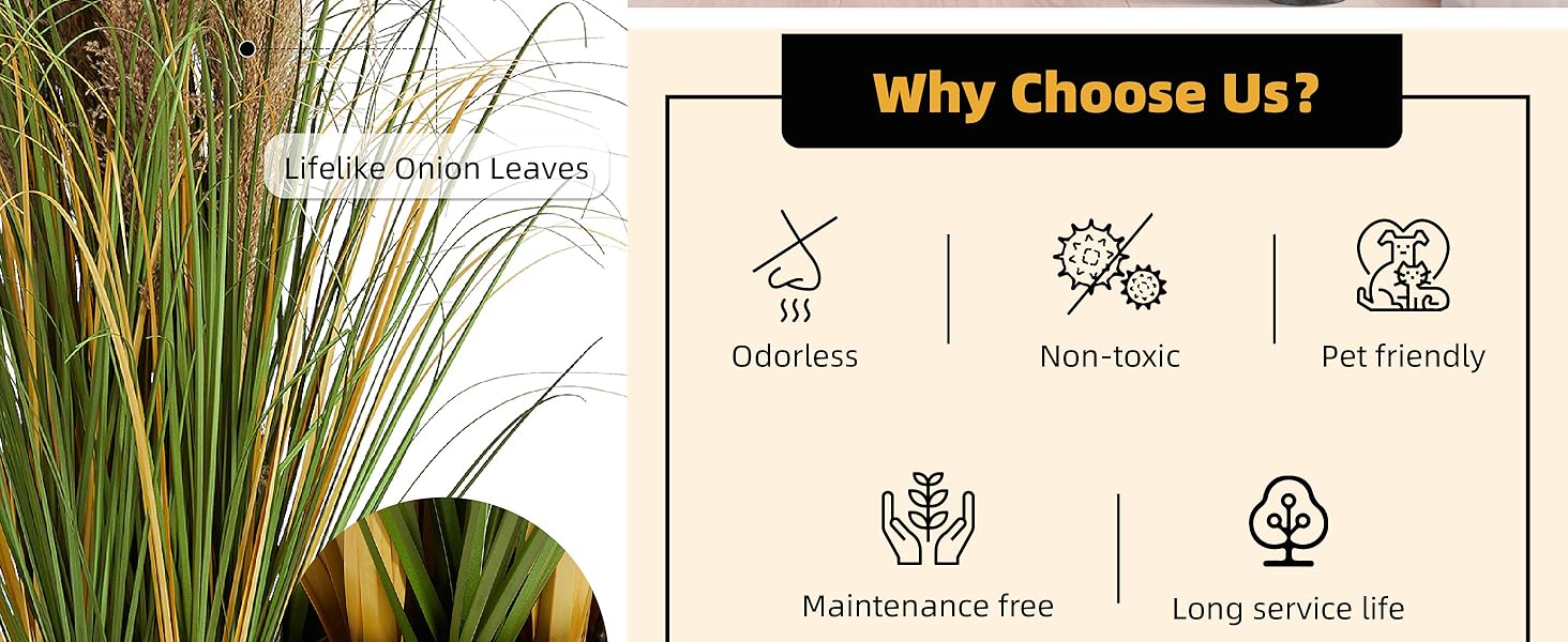 KOL Artificial Pampas Grass