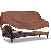 Sobana 2-Seater Patio Sofa Covers, Outdoor Couch Cover Fits up to 58" W x 32.5" D x 31" H, Heavy ...