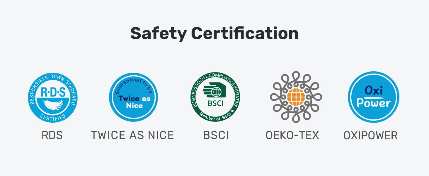 UNIKOME Goose Feather Down Comforter with Pinch Pleat