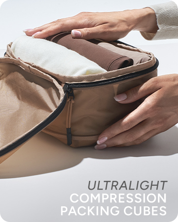 Compression Packing Cubes for Travel - Luggage Organizer Bags