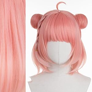 Amazon.co.jp: 笹木咲 お団子ヘア ピンク コミケ ウィッグ