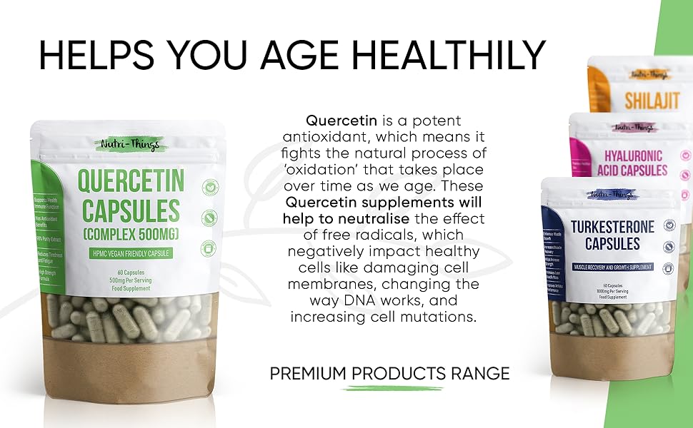 Quercetin capsules - complex antioxidant quercitin 500mg 1000mg