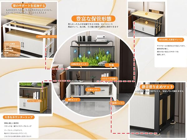 Amazon.co.jp: FORRTY 水槽台 水槽設置台 水槽棚 組立式水槽