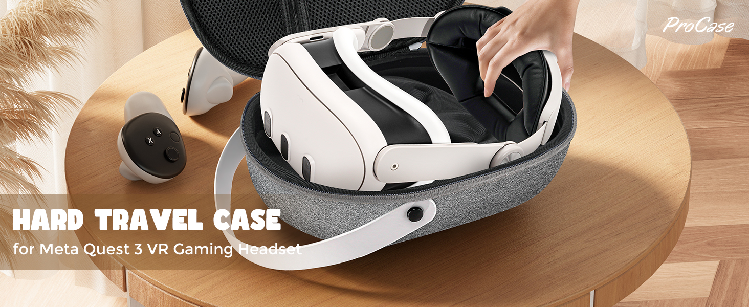 ProCase Carrying Case for Meta Quest 3 VR Headset