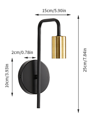 Pack De 2 Apliques De Pared Vintage, Lámpara De Pared Industrial Para Interiores, Foco De Pared De Hierro Retro Para Barra De Pasillo De Dormitorio, E27, IP20, Negro, Sin Bombilla [Clase De Eficiencia 13 Lámpara de pared