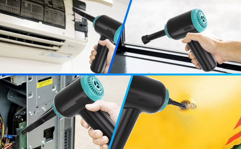 Tiepetly Compressed Air Cleaner for PC, Rechargeable Cordless Air