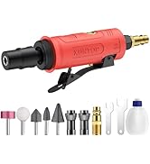 XUNTOP 25000Rpm Pneumatic Straight Die Grinder with After-Exhaust,Straight Die Grinder with Empty...