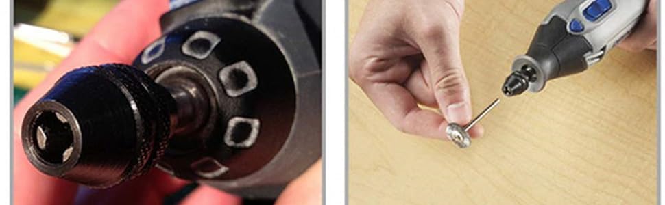 Mandrino A Sgancio Rapido Per Dremel 4486 - Senza Chiave, Compatibile Con Modelli 4000, 3000 E Altri