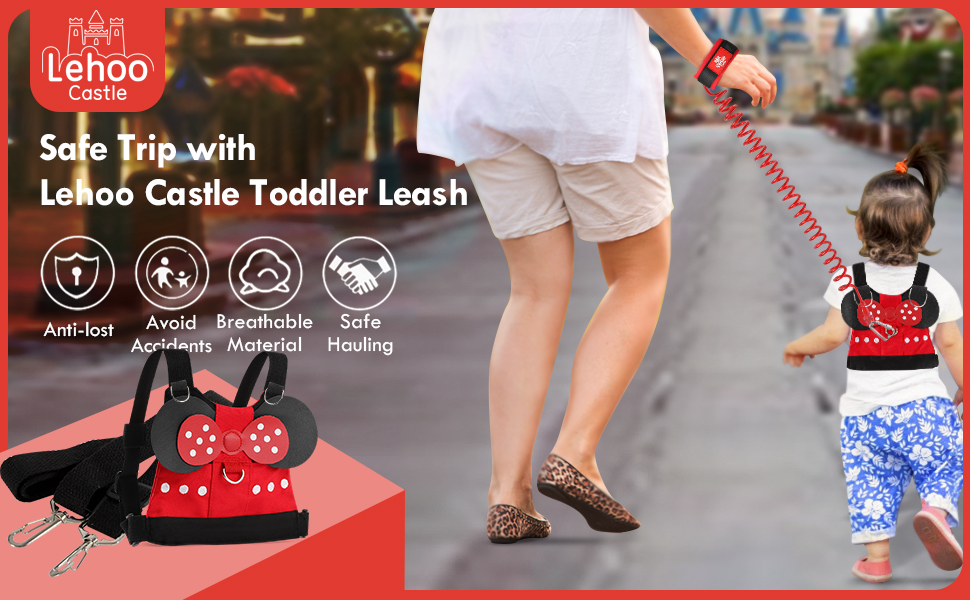 Lehoo Castle Toddler Harness with Leash, 4in1 Toddler