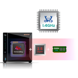 Asustor Drivestor 4 Pro AS3304T NAS storage