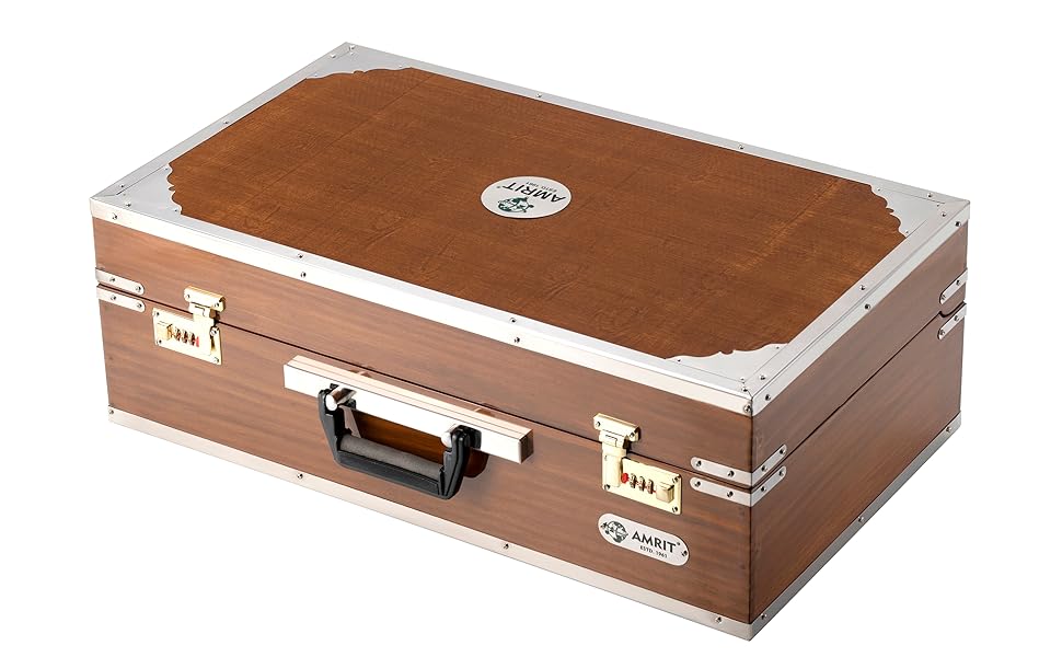 AMRIT® 42 keys 9 STOPPER Folding Portable Harmonium Browne colour,bass