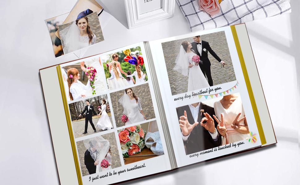 Zoview Art Photo Album Can Hold 3X5 4X6 5X7 6X8 8X10 Photos