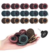 Shawya 46 PCS Sanding Discs 2 Inch Quick Change Sanding Discs Die Grinder Sanding Disc Fine Coars...