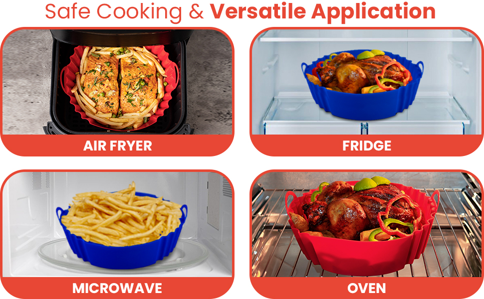 Silicone Air Fryer Liners for Ninja Air Fryer AF101 4QT