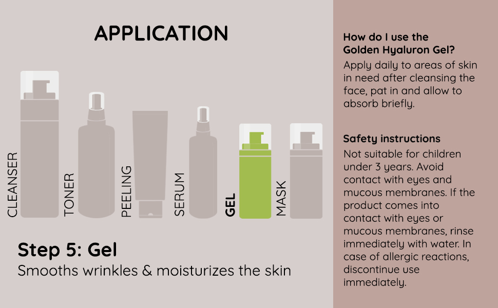 rau cosmetics application moisturizing face gel skin care mositure boos golden gel 23kt gold 