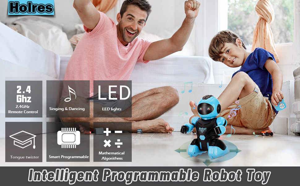 Holres Smart Robot Toy Programmable Robots for Boys Girls with Infrared
