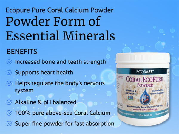 Amazon.com: Coral Ecopure Powder, Coral Calcium Powder