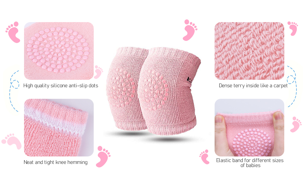 Baby Crawling Pads Anti Slip Knee Pads Unisex Baby Knee