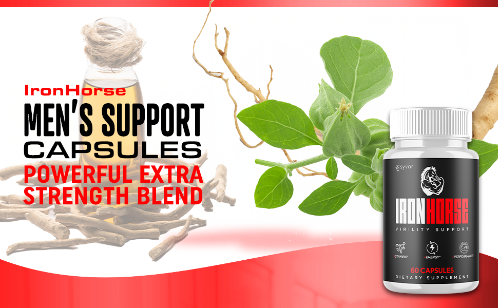 Iron Horse Capsules Male Performance Men Man Strength Energy Maximum Strength
