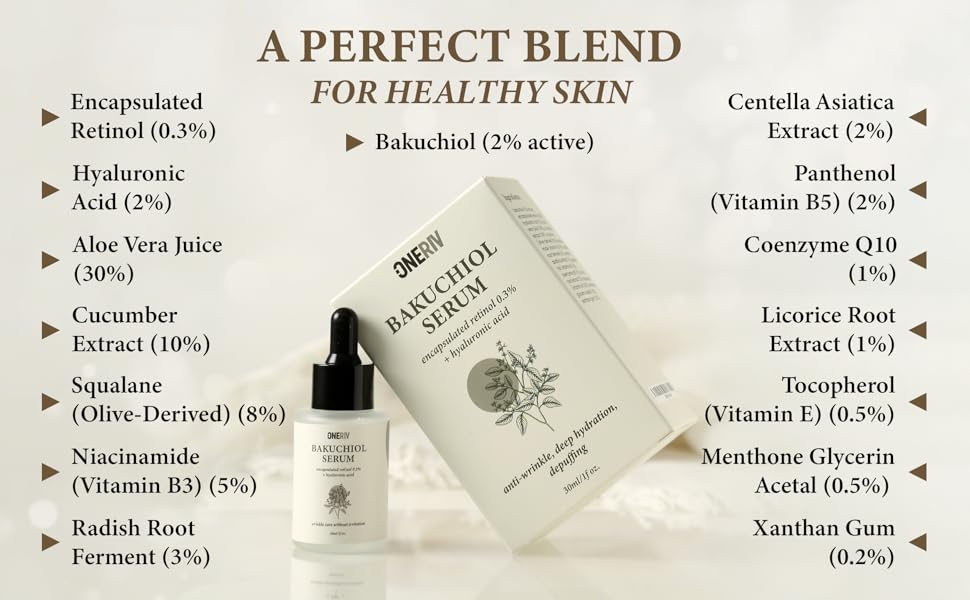 bakuchiol serum facial serum anti wrinke serum smooth skin serum hydration serum