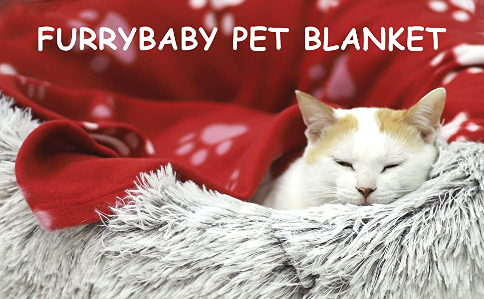 6 Pack Pet Blanket Soft Fleece Dog Cat Blanket, Fluffy Warm Sleep Bed