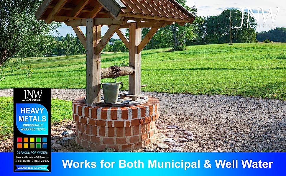 Heavy Metals Water Test Kit Drinking Water Test Strips with eBook