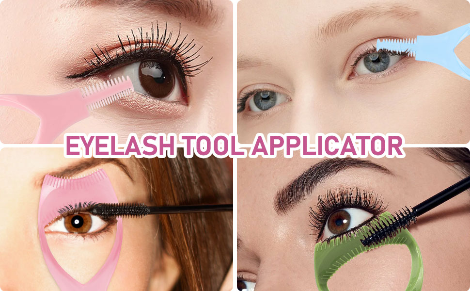 3 Colors Mascara Shield Applicator Guard, 3 In 1 Eyelash Tool Mascara