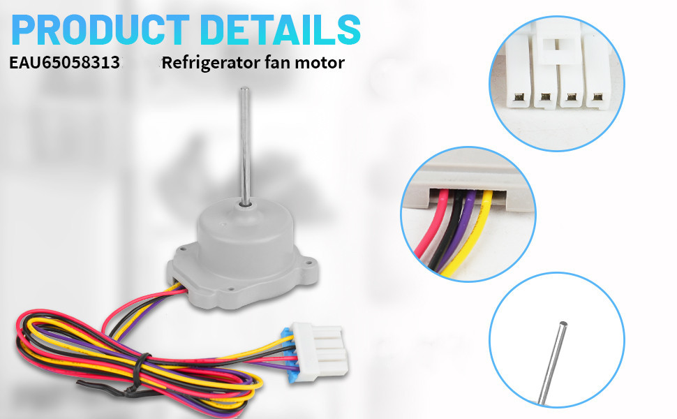 EAU65058313 Refrigerator Evapoartor/Condenser Fan Motor