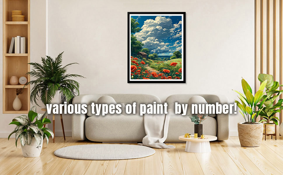 bleihum Landscape Paint by Numbers Kit for AdultsScenery