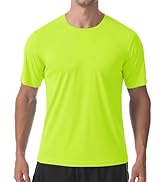 PLUMZJOY Men's Short Sleeve T-Shirt UPF 50+ Quick Dry Rash Guard Athletic Running T Shirts UV Sun...