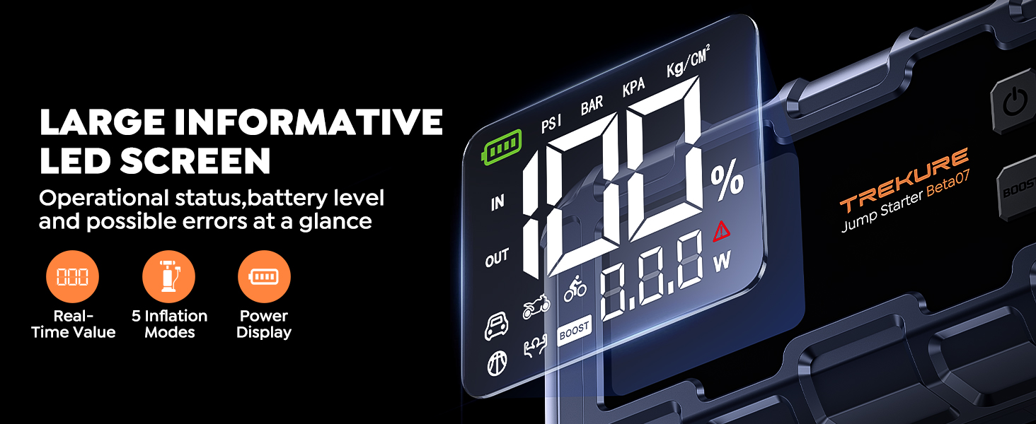 TREKURE Jump Starter with Air Compressor