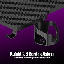 Kulaklık & Bardak Askısı
