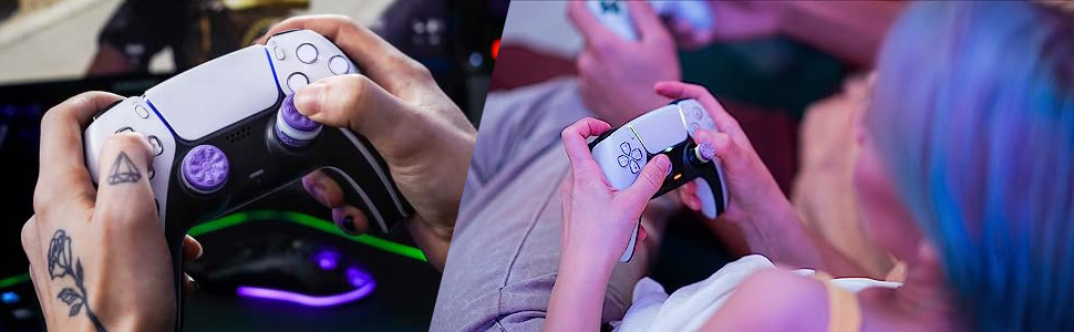  Galaxy Purple for PlayStation 4 (PS4) and PlayStation 5 (PS5) Performance Thumbsticks