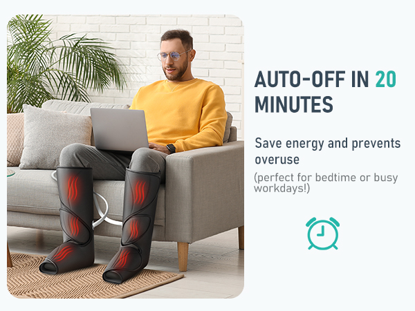 leg massager with heat and compression leg compression massager for circulation