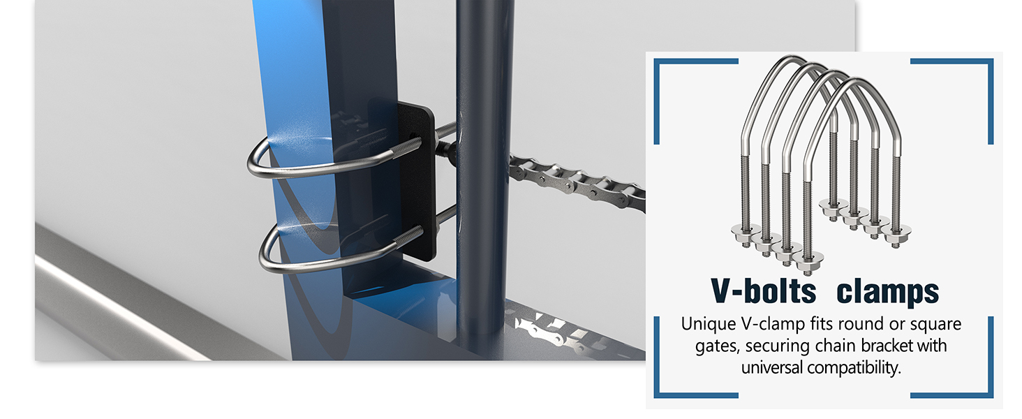 V-bolts for chain drive slide gate motor MJ-400 door opener