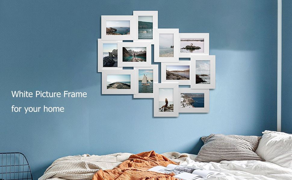 HELLO LAURA Photo Collage Frame for Wall 12 Opening