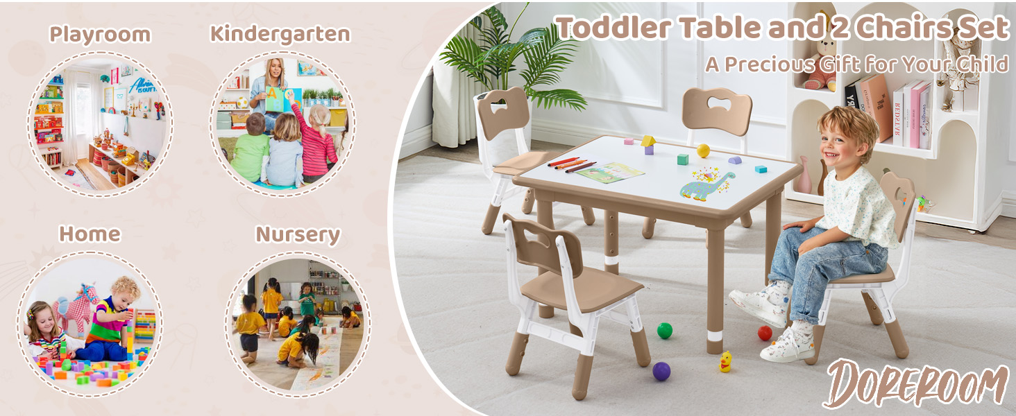 toddler chair and table set