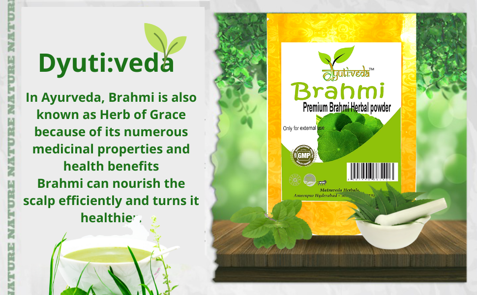 Dyutiveda Pure and Natural Brahmi Powder for Hair, 50 gm Amazon.in