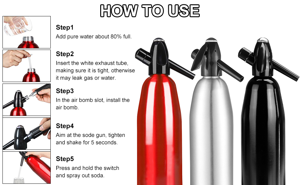 Soda Siphon for Making Soda Water